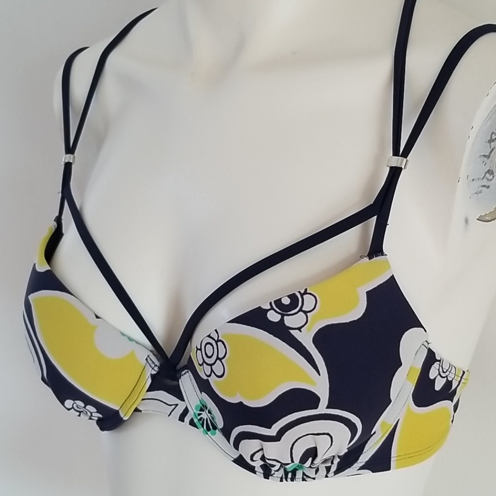 Aerie Bridget Floral Straps Pushup Bikini Bra